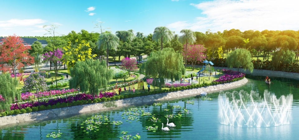 “Resort” bên sông giữa lòng thành phố - 2 Quang cảnh an nhiên, trữ tình lãng mạn của Park Riverside.