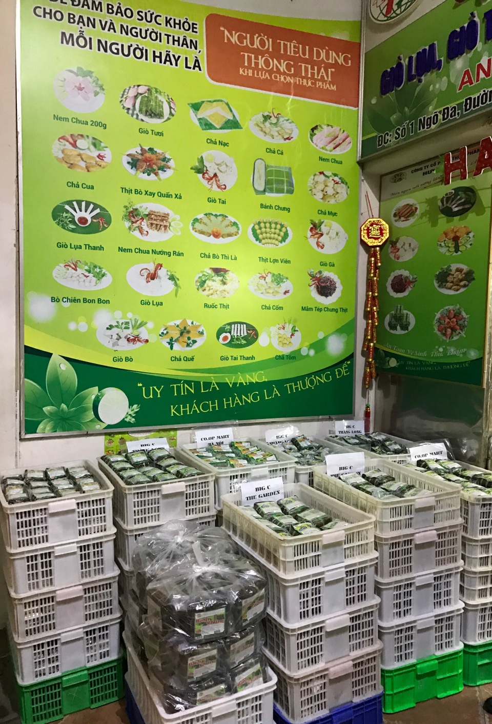 Giò chả Ước Lễ Hương Sơn đến hẹn… lại đông - 2 Sản phẩm đa dạng, phong phú và đảm bảo vệ sinh an toàn thực phẩm