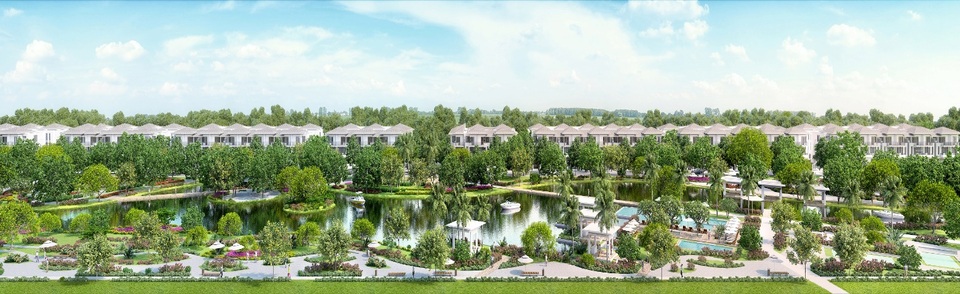 Biệt thự phố LAVILA - hòa cùng xu hướng sống xanh - 2 LAVILA sở hữu 4.6ha công viên và hồ cảnh quan xanh mát