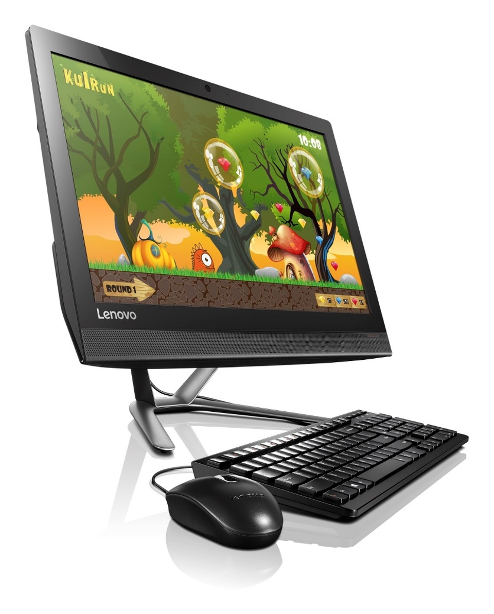 Máy tính All-in-one cho không gian hiện đại - 2 Màn hình sắc nét, dải loa lớn và webcam 720p tối ưu cho hội họp trực tuyến.