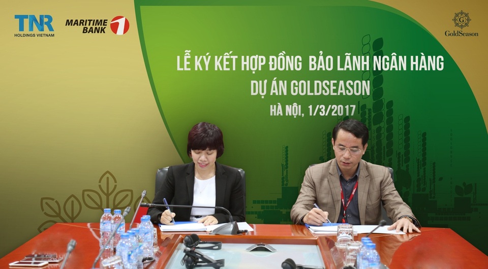 Chỉ 7,5 triệu/tháng sở hữu chung cư đẹp nhất Quận Thanh Xuân, Hà Nội - 2
Đại diện TNR Holdings Việt Nam ký hợp đồng bảo lãnh dự án GoldSeason với MSB.