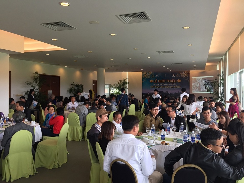 Các buổi lễ giới thiệu dự án Sentosa Riverside luôn chật cứng khách tham dự