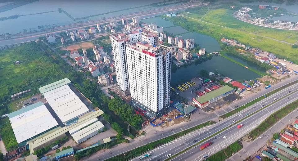 Hateco Hoàng Mai - Nhận nhà đẹp, đón quà sang - 2 4 mặt tòa ra hướng ra các hồ lớn tạo nên không gian sống xanh hiếm có giữa Thủ Đô