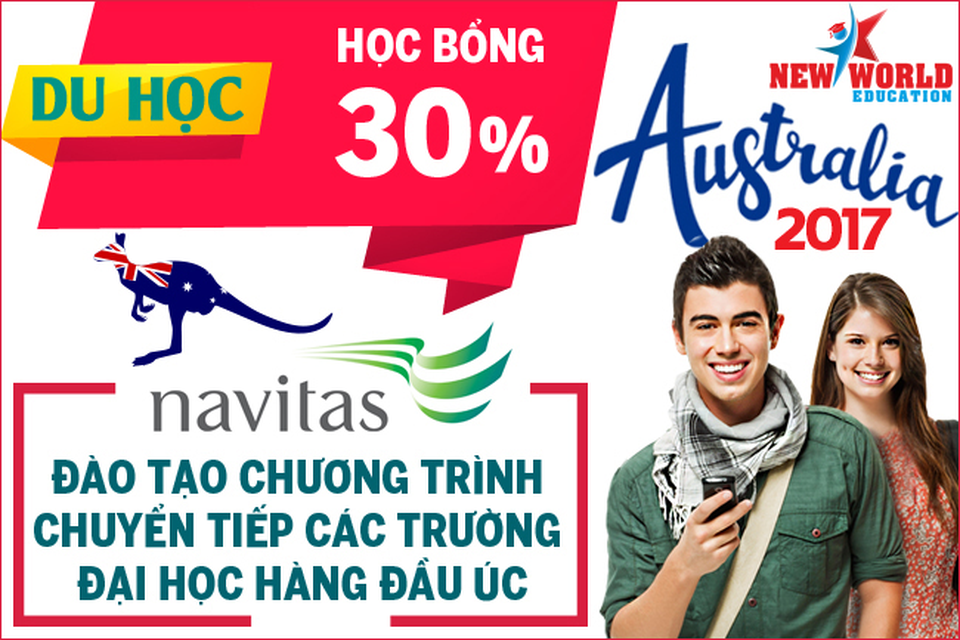 Săn học bổng du học Úc lên đến 30% từ tập đoàn giáo dục Navitas 2017 - 2