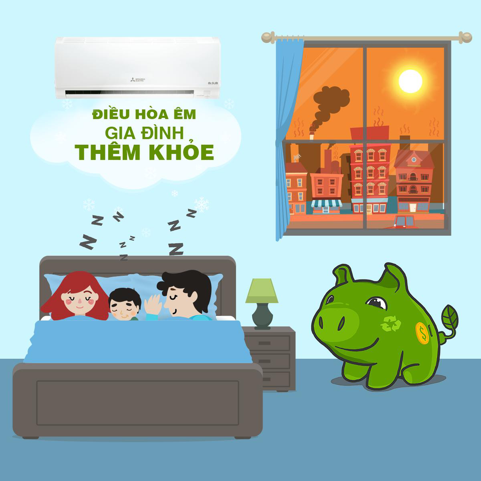 Thị trường máy lạnh sôi động trong mùa nóng - 2 Điều hòa Mitsubishi Electric siêu êm, chỉ phát ra âm thanh với cường độ 21db