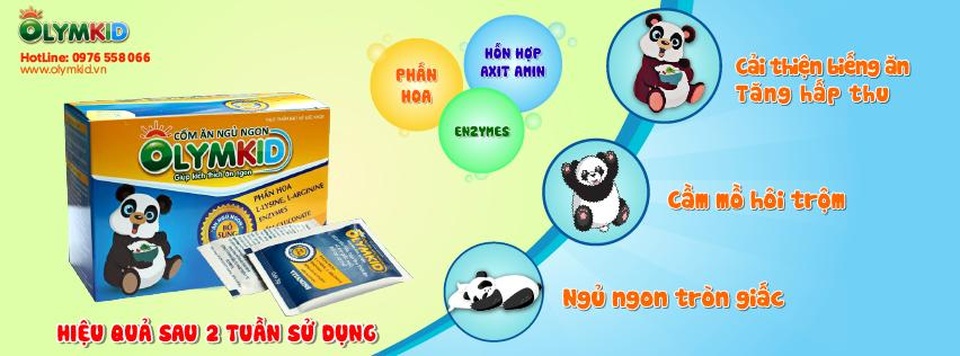 Phấn hoa - “siêu thực phẩm” giúp bé ăn ngon, tiêu hóa tốt - 2 CỐM ĂN NGỦ NGON OLYMKID là sản phẩm được đánh giá ưu việt bởi chứa hàm lượng phấn hoa phù hợp với độ tuổi các bé và được bổ sung thêm những thành phần khác như vitamins, khoáng chất, các enzymes tiêu hóa.