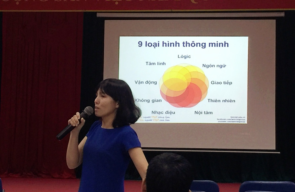 Trẻ vào lớp 1 dễ bị sang chấn tâm lý do… không dám đi vệ sinh - 2 Chuyên gia Trần Vân Anh nêu 9 loại hình thông mình ở trẻ.