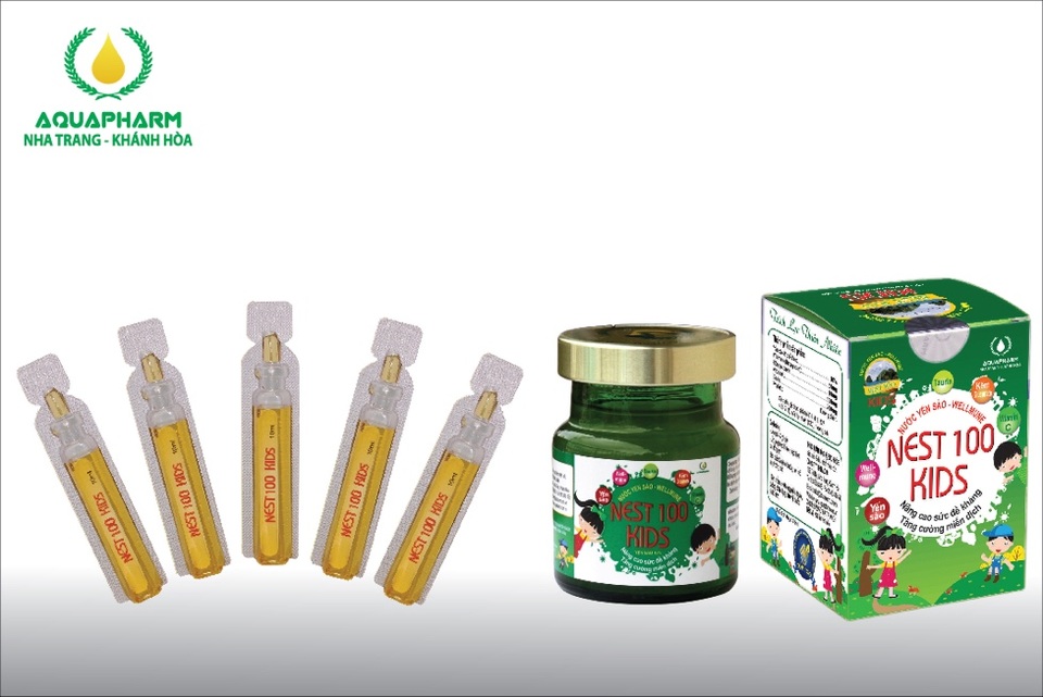 Bảo vệ bé yêu khi thời tiết giao mùa - 2 Nước yến sào Wellmune – Nest100 Kids: dạng ống uống 10ml và lọ 70ml