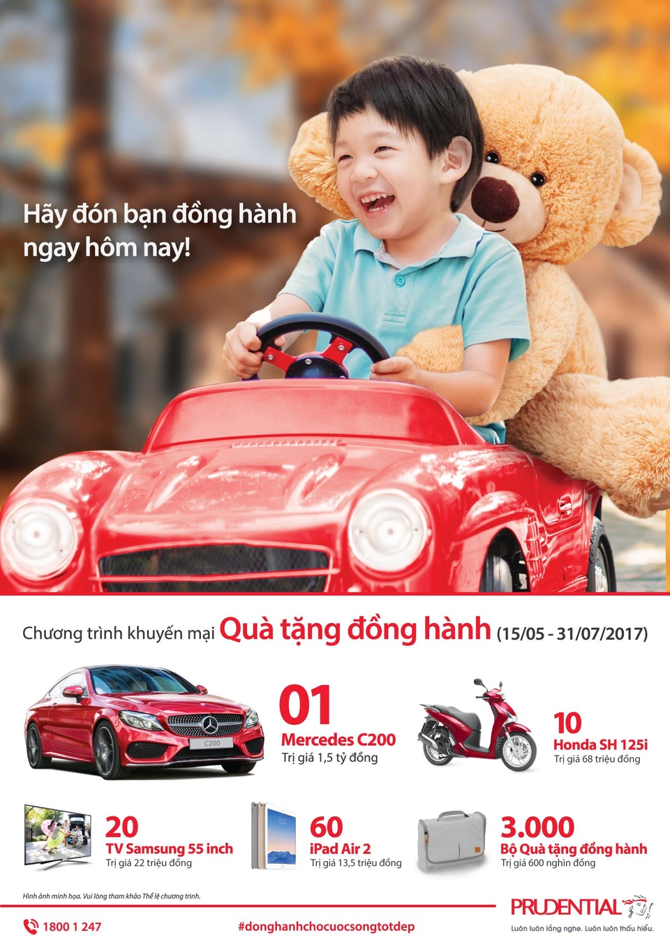 Bảo hiểm thu hút khách hàng hơn nhờ quà tặng hấp dẫn - 2 Chương trình “Quà tặng đồng hành” sẽ kết thúc vào ngày 31/07/2017