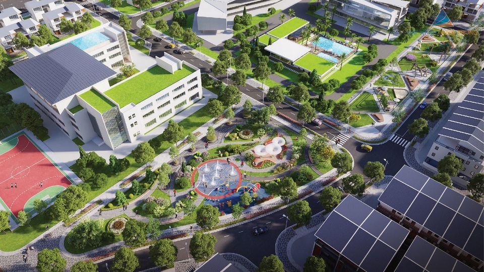 Đất Xanh Miền Trung luôn chú trọng xây dựng và phát triển hệ thông công viên vui chơi sử dụng năng lượng mặt trời mang đến sự hài hòa và phát triển bền vững cho mọi cư dân