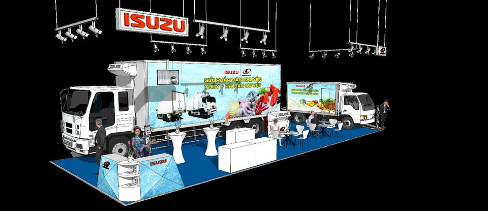 Gian hàng Isuzu – Quyền Auto tại 2401 – 2404 & 2501 - 2504