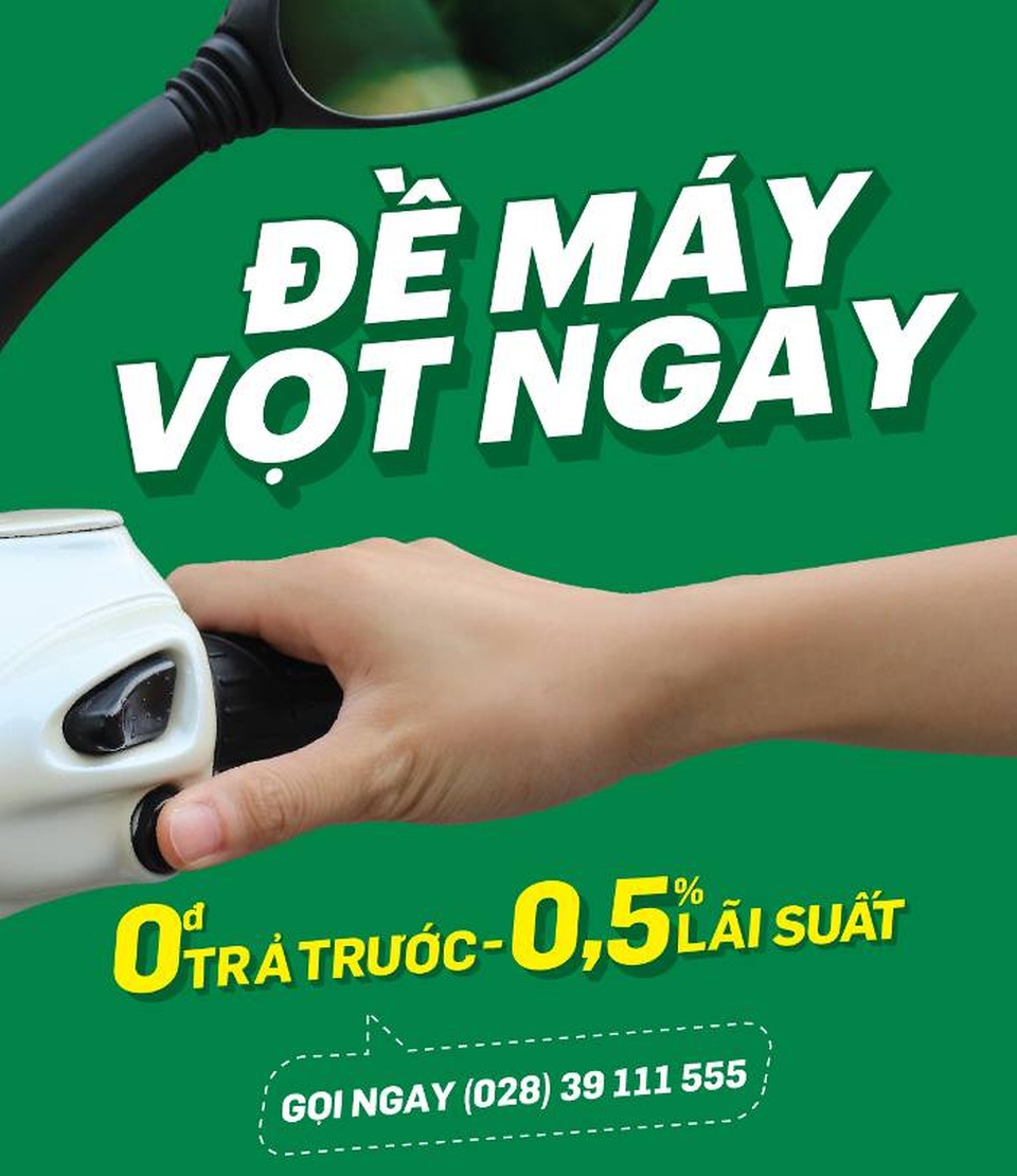 Với ưu đãi trả trước 0Đ và lãi suất 0.5%/tháng, có xe máy mới đã ngay trong tầm tay