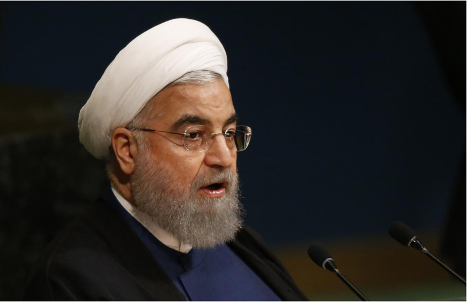 Mỹ lấy thỏa thuận hạt nhân Iran mặc cả về Syria - 3
Tổng thống Iran Rouhani phát biểu trước Đại Hội đồng LHQ ngày 20-9. Ảnh: REUTERS