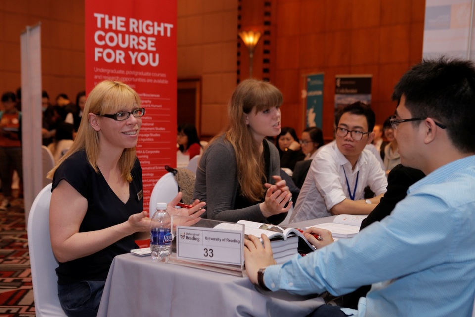 
Tư vấn trực tiếp và miễn phí tại triển lãm từ 45 trường Anh Quốc
