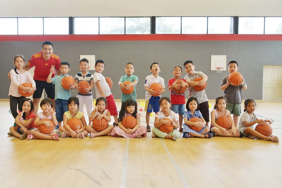 Giờ học thể chất của học sinh trường Hanoi Academy.