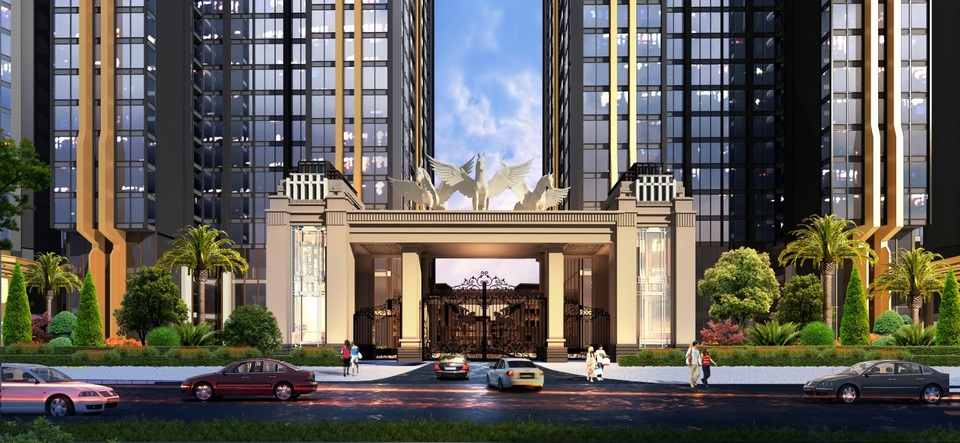 Chiêm ngưỡng kiệt tác biệt thự trong lòng Sunshine City - 2 Cổng thành Sunshine City mang hơi thở kiến trúc Hy Lạp