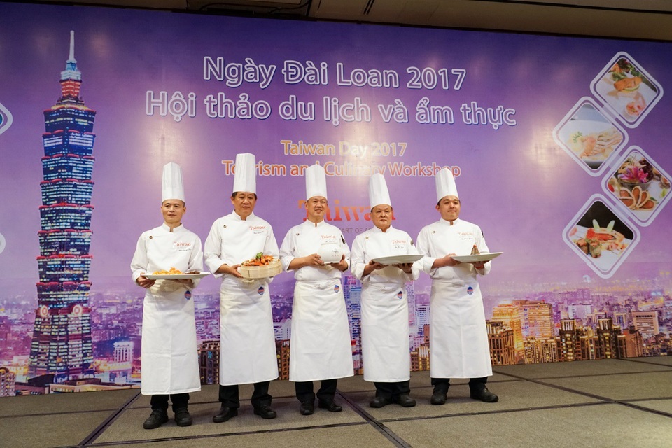 Đài Loan dành nhiều ưu đãi cho du khách Việt Nam - 2 5 đầu bếp nỗi tiếng của Đài Loan mang đến chương trình những món ăn đặc sắc