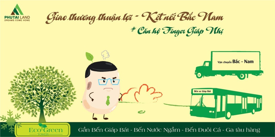 Phú Tài Land: Căn hộ Finger 20 triệu đồng/m2 dành cho gia đình Finger tại Nội Đô - 2 Điểm Vàng kết nối – đến muôn nơi!