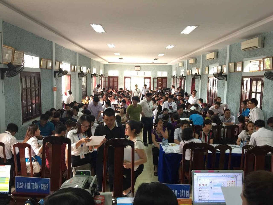 Mỗi buổi mở bán Gò Gai Central Park đều thu hút rất đông khách hàng tham dự