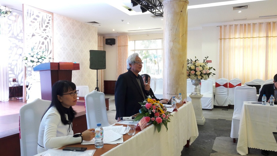 Thành phố học tập: Tạo cơ hội học tập bình đẳng cho mọi người dân - 2 
GS.TS Phạm Tất Dong phát biểu tại hội nghị