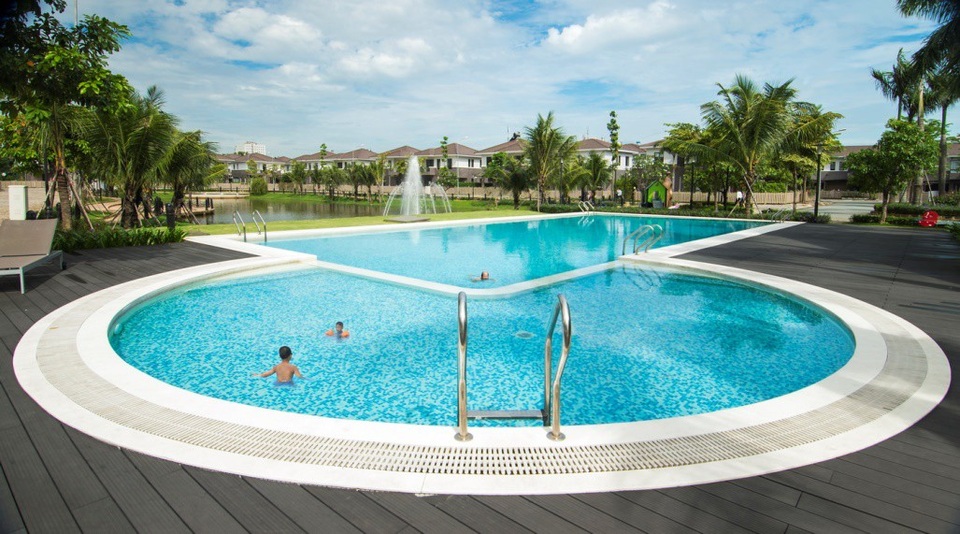 Mở bán đợt cuối dự án biệt thự đơn lập, nhà phố "nóng" bậc nhất khu Nam Sài Gòn - 2 Hình thực tế hồ bơi Camellia