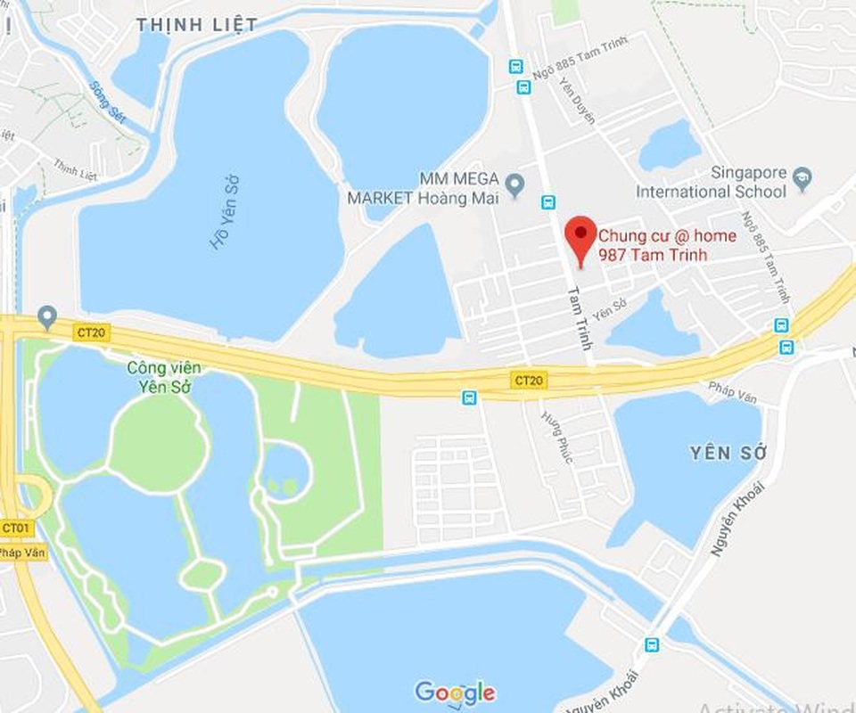 Căn hộ lý tưởng giá chỉ từ 1,2 tỷ đồng tại quận Hoàng Mai - 2 @Home sở hữu vị trí cực kỳ đắc địa