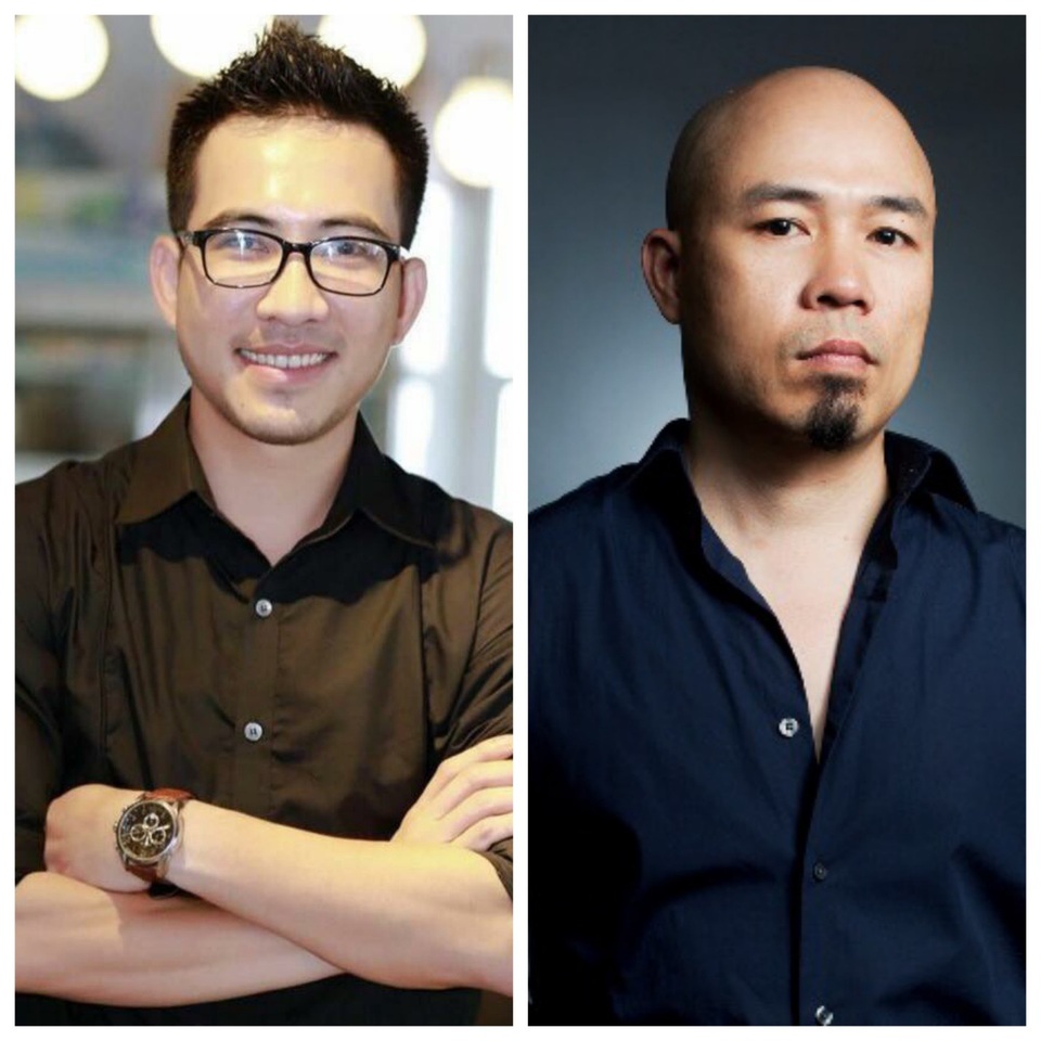 Đạo diễn Hoàng Công Cường (bên trái) và Giám đốc âm nhạc Huy Tuấn tạo thành bộ đôi quyền lực cho thành công của chương trình