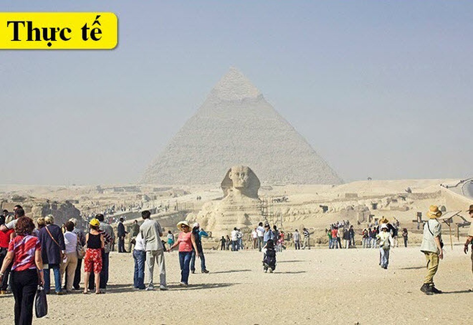 Kim tự tháp ở Ai Cập.