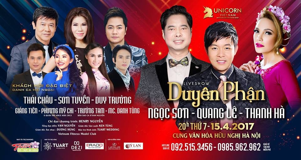 Quang Lê dời lịch diễn liveshow “Duyên Phận” ở Hà Nội vì không muốn thiếu Duy Trường - 3 Poster chính thức liveshow “Duyên Phận”