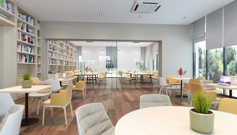 Nơi con người hòa mình vào thiên nhiên - 3 Một góc phòng sinh hoạt cộng đồng dành riêng cho cư dân khu Sapphire