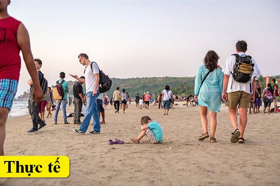 Bãi biển ở bang Goa, Ấn Độ.