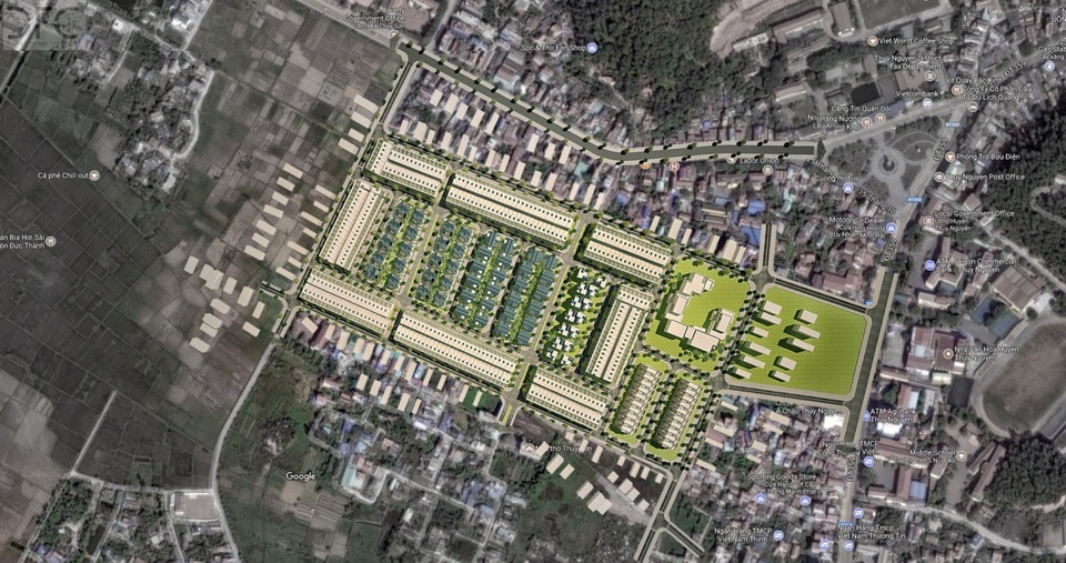 Phối cảnh dự án tại trung tâm thị trấn Núi Đèo, Thủy Nguyên