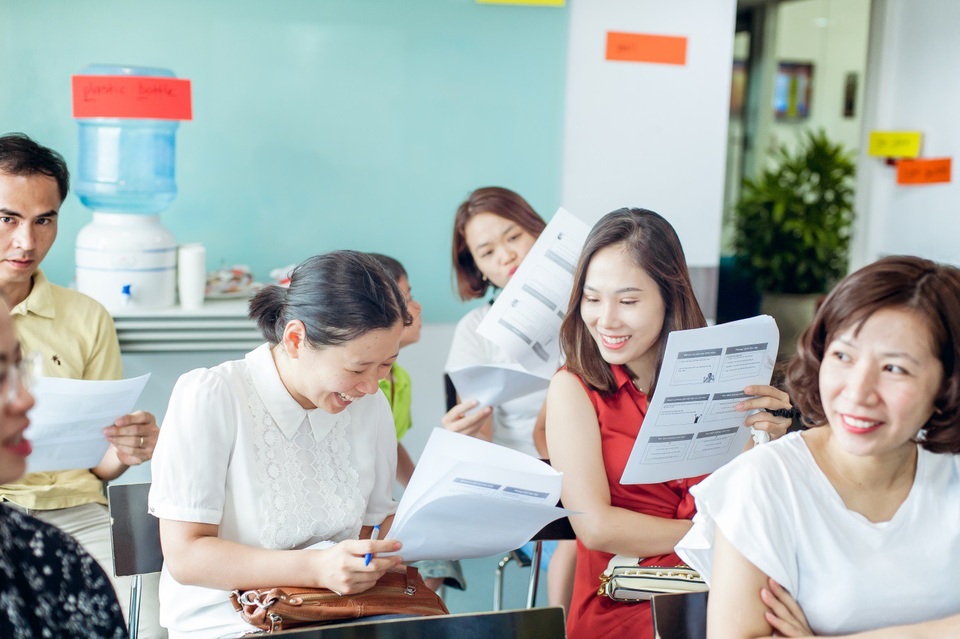 
Một buổi hội thảo trong chuỗi hội thảo “Con bạn sẽ cảm ơn bạn vì điều này” của Hội đồng Anh.
