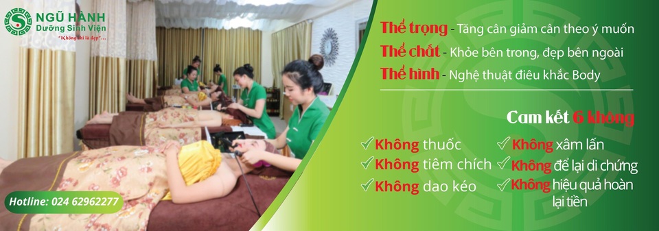 Ngũ hành dưỡng sinh viện – Khỏe bên trong, đẹp bên ngoài - 3 Đặc biệt, công nghệ SKT của Ngũ Hành Dưỡng Sinh Viện còn cam kết 6 không: Không thuốc, không tiêm chích, không dao kéo, không xâm lấn, không để lại di chứng và không hiệu quả hoàn lại tiền.
