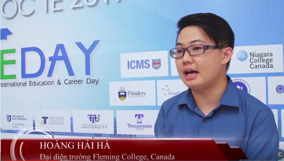 Ngày hội IE Day 2017 tạo dấu ấn đặc biệt trong lòng người tham dự - 4
Anh Hoàng Hải Hà – Đại diện trường Fleming College, Canada.