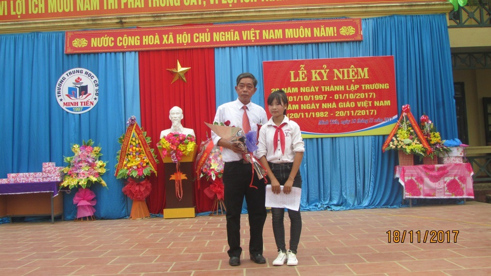 Kỷ niệm 20 năm ngày thành lập Trường THCS Minh Tiến - 4 Kỷ niệm 20 năm ngày thành lập Trường THCS Minh Tiến - 4