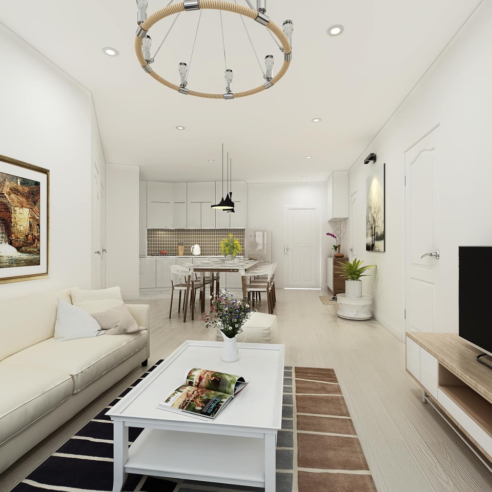 Thiết kế tối giản nhưng thông minh, tiện dụng là điểm cộng lớn của các căn hộ Samsora Premier 105.