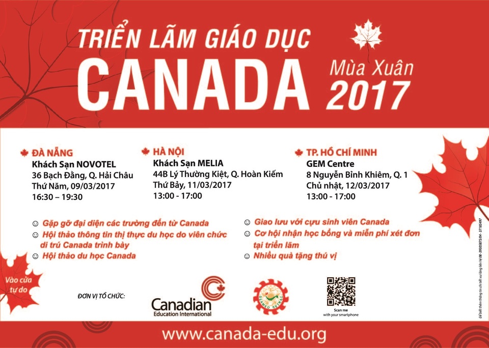 Triển lãm giáo dục Canada mùa Xuân 2017 - 5 Triển lãm giáo dục Canada mùa Xuân 2017 - 5