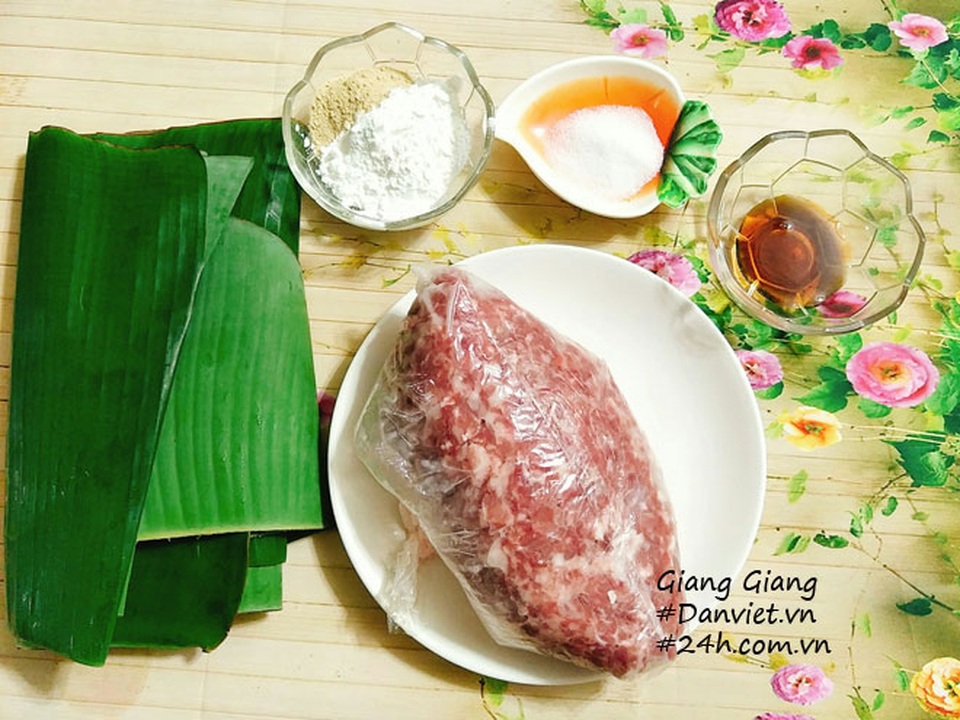 Mách chị em cách làm giò lụa dai ngon, không hàn the tại nhà - 3
Nguyên liệu làm giò lụa