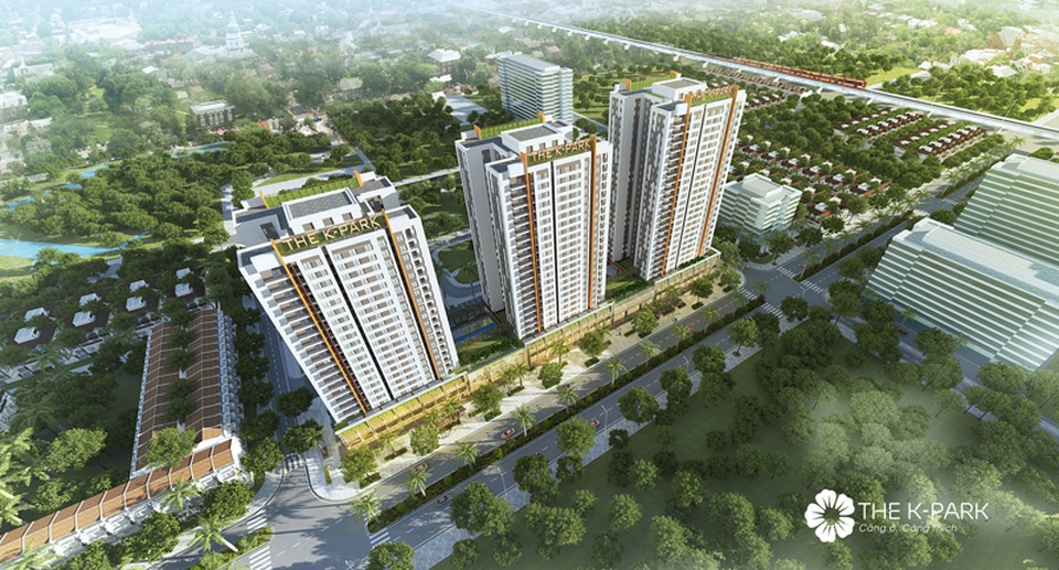 The K – Park bao gồm 3 tòa căn hộ cao lần lượt 23, 25 và 27 tầng, cung cấp ra thị trường 951 căn hộ chất lượng cao