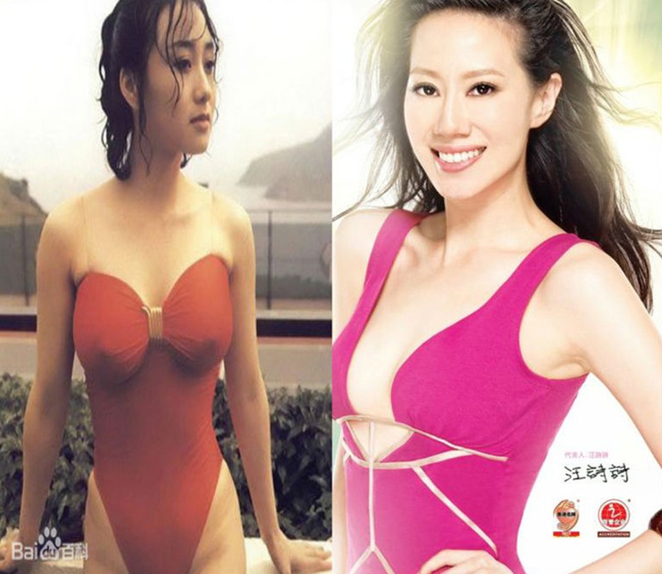 3 cao thủ Vịnh Xuân trên màn ảnh: Tiết lộ những chuyện không ngờ tới - 10 Vợ của Chân Tử Đan (phải) không thua kém gì so với vợ của Lý Liên Kiệt (trái)