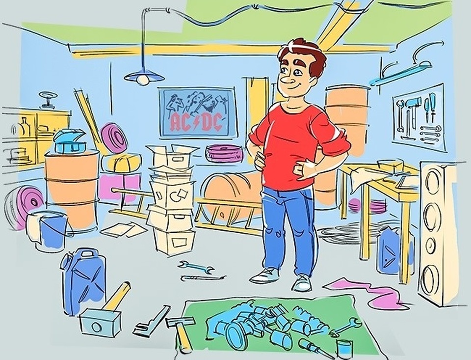 Chàng thấy mình thật ngầu và chuyên nghiệp