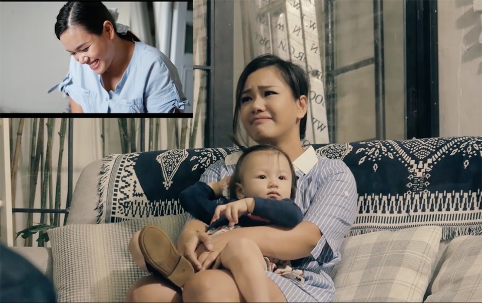 Phương Vy xúc động bật khóc trước tình yêu của chồng Tây - 6 Trước tấm chân tình của Sean, Phương Vy không giấu nỗi cảm xúc nên bật khóc.