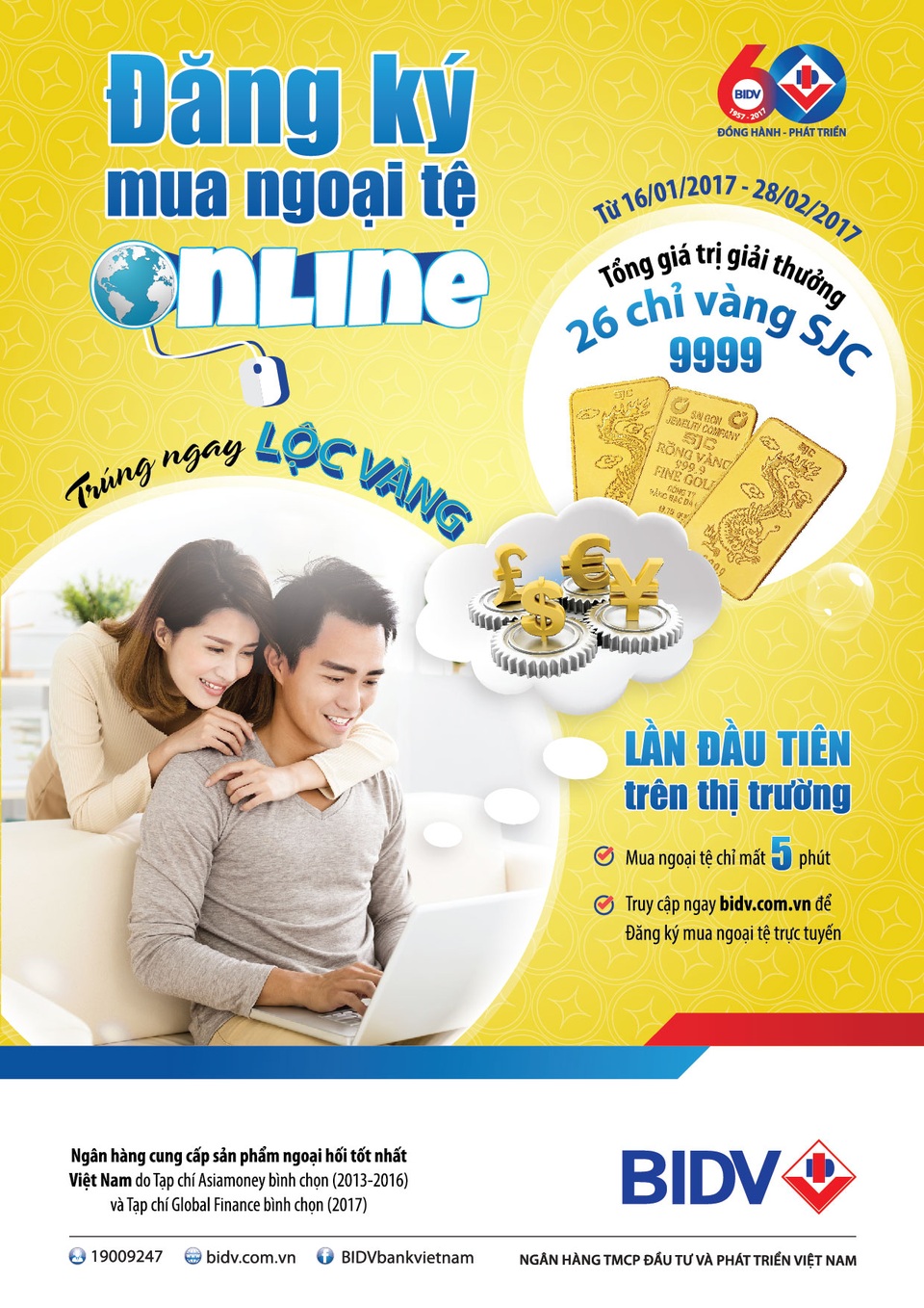 Đăng ký mua ngoại tệ online tại BIDV – Trúng ngay lộc vàng - 1 Đăng ký mua ngoại tệ online tại BIDV – Trúng ngay lộc vàng - 1