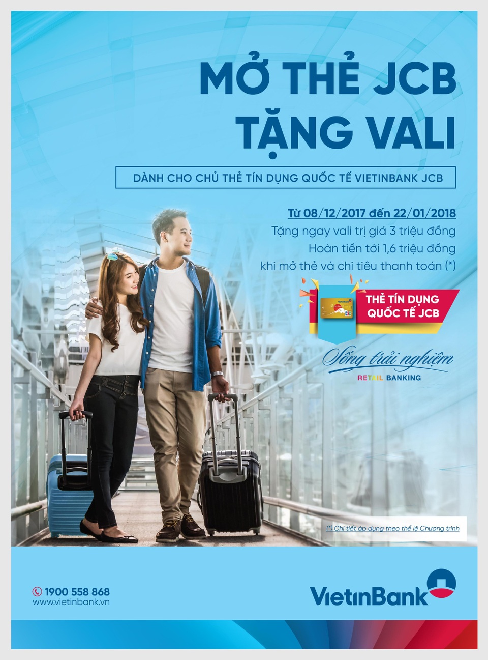 VietinBank ưu đãi “Mở thẻ JCB - Tặng vali” - 2 Poster chương trình
