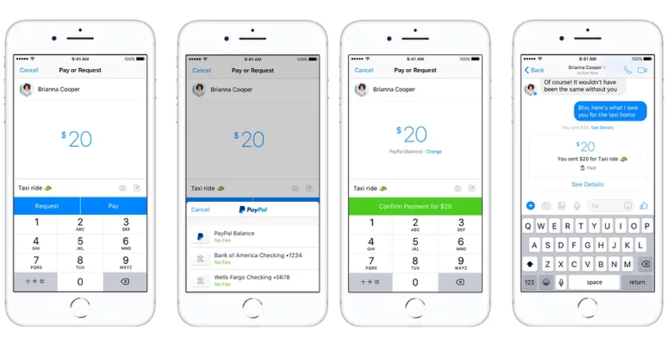 Người dùng Facebook Messenger có thể gửi tiền cho nhau qua Paypal - 2 Sự liên kết giữa 2 gã khổng lồ thuộc 2 lĩnh vực khác nhau liệu có đủ sức đánh bật các đối thủ cạnh tranh.