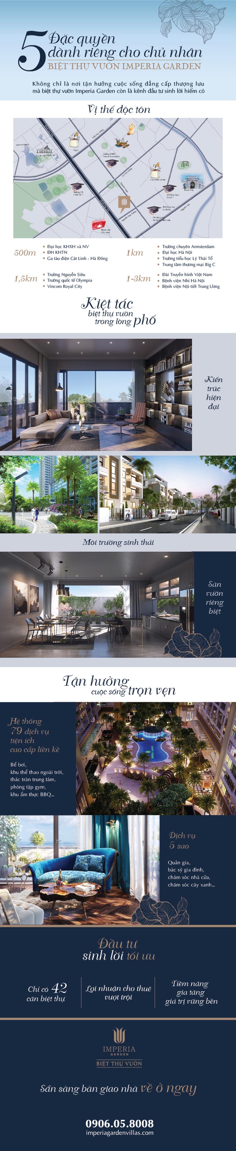 5 đặc quyền dành riêng cho chủ nhân biệt thự vườn Imperia Garden - 1