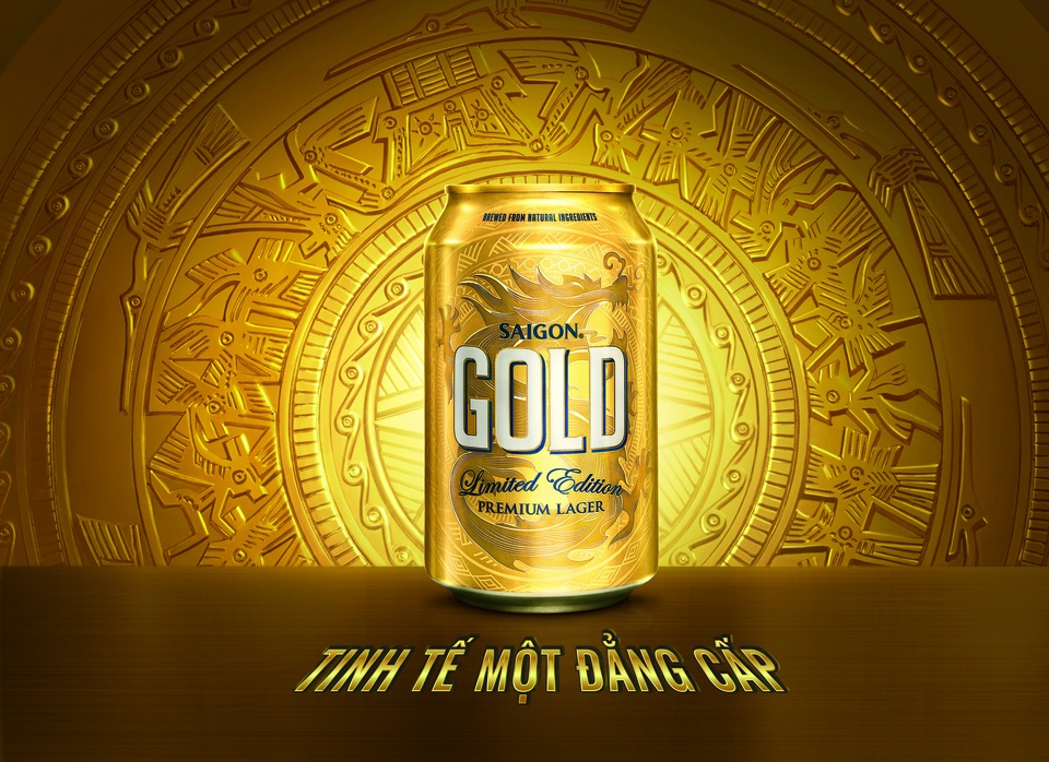 Thị trường bia nội: Bùng nổ với sản phẩm mới - 2
Sản phẩm mới của Sabeco: Saigon Gold gây ấn tượng mạnh trên thị trường cả về thiết kế và chất lượng bia