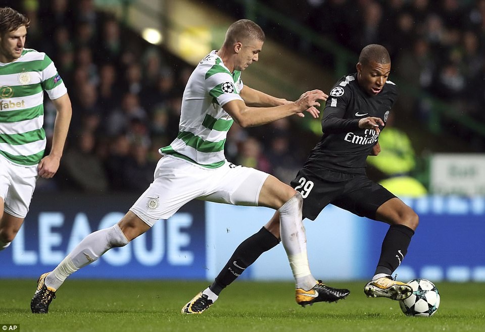 PSG vùi dập Celtic với tỷ số 5-0