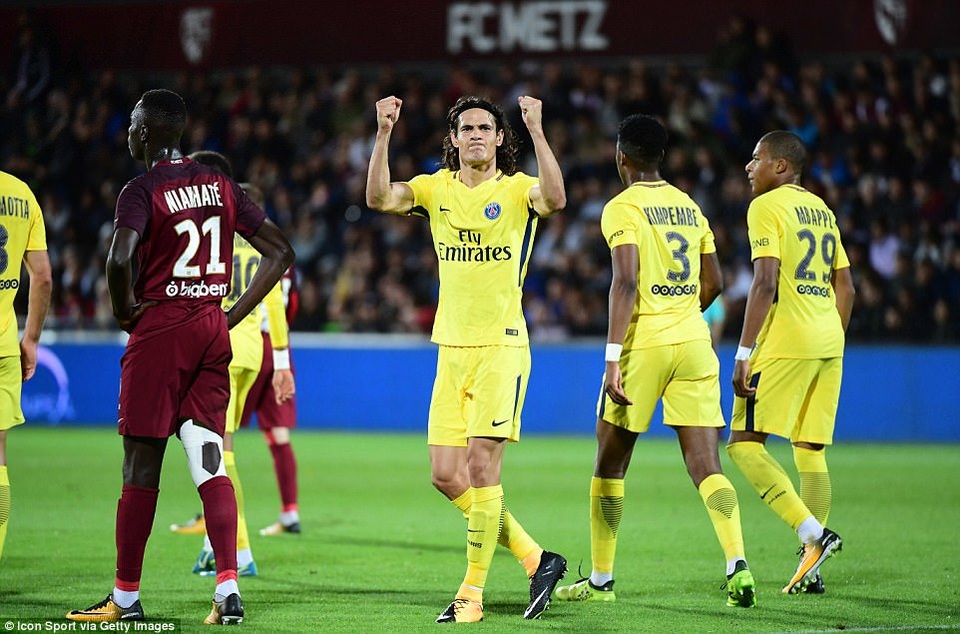 PSG đã vùi dập Metz với tỷ số 5-1
